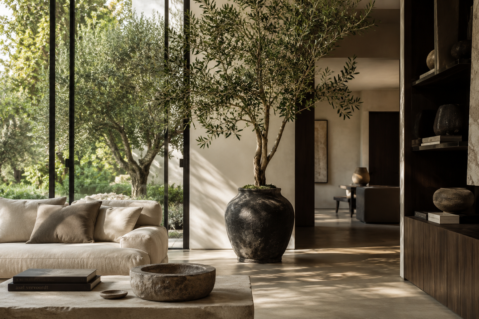 Sunlit living room