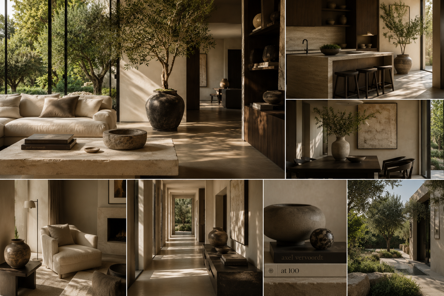 A beautifully curated interior with original art